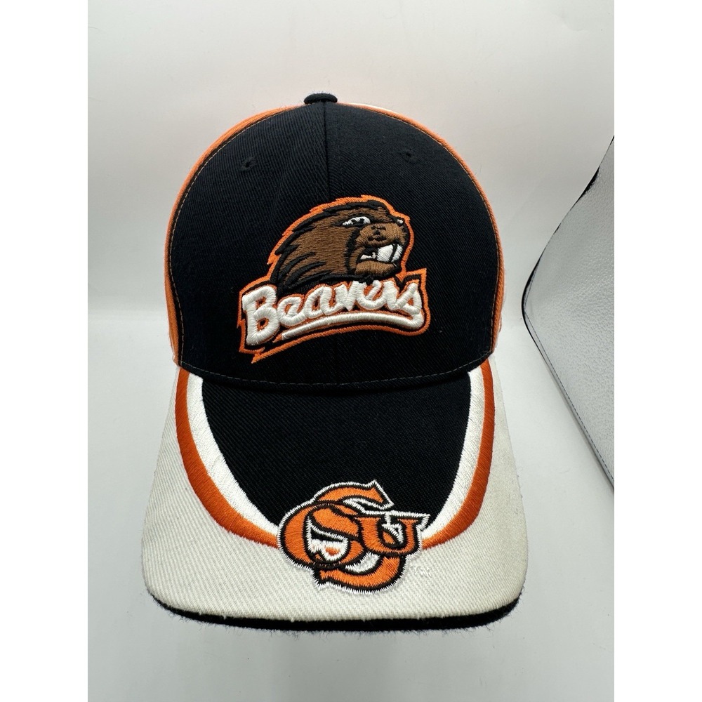 Oregon State Beavers Hat Cap Black Orange T.E.I. Strapback OSFA NCAA